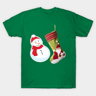 Christmas  Snowmen With Shocks T-Shirt